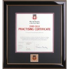 Practising Certificate frame